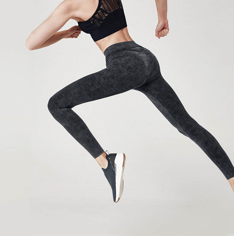 Myte legginsy do biegania kobiety wysoki elastyczny, wysoki stan obcisłe rajstopy trening Push Up biodra sportowe spodnie Fitness Gym legginsy sportowe