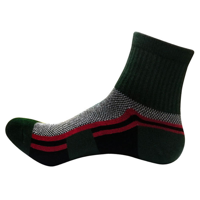 Athletic Ankle Socks Men Cotton Colorful Breathable Mesh Terry Boat Socks Compression Good Quality Sport Sock