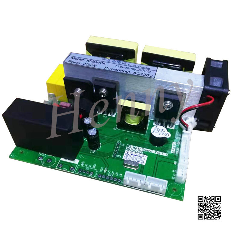 Kit de limpiador ultrasónico KMD-M4, placa de circuito, generador de lavado, vibrador, línea de pegamento