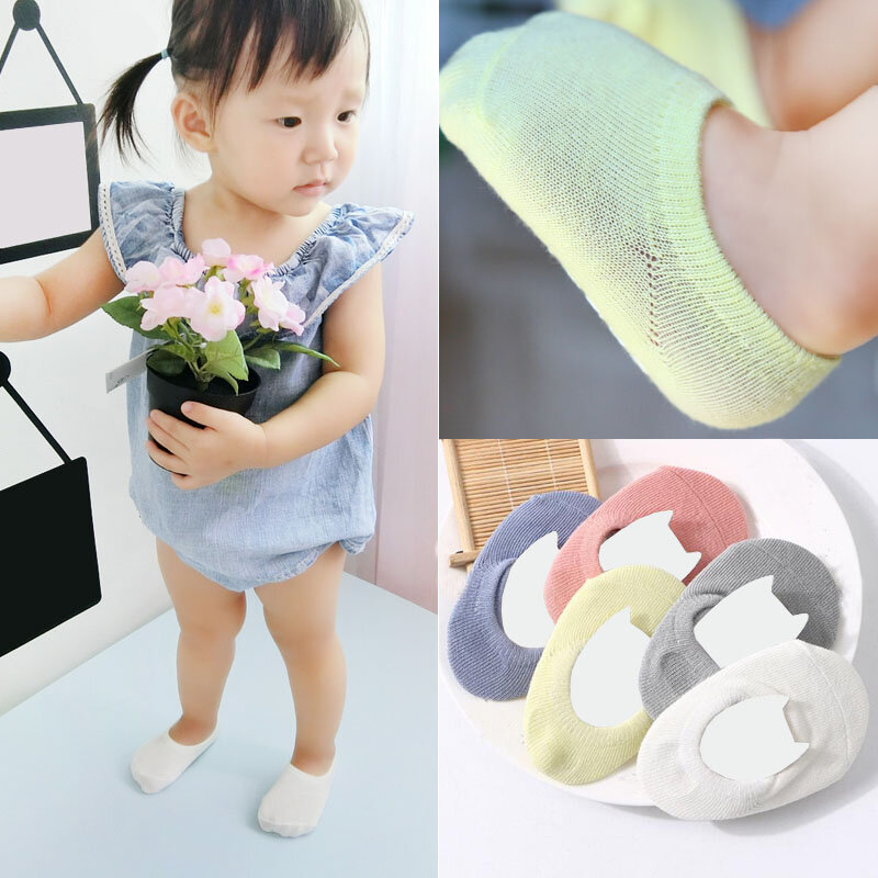 Новые хлопковые детские носки-тапочки для малышей Детские хлопковые носки-башмачки