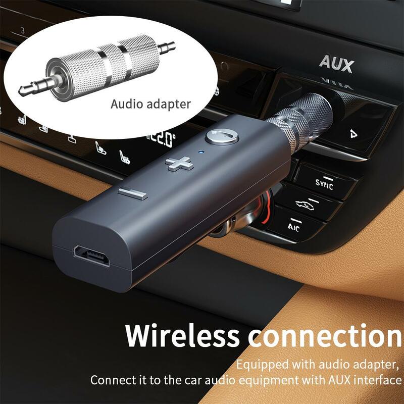 Module récepteur Bluetooth pour voiture, adaptateur de voiture, Jack, Audio, Aux, pour PC, Bluetooth