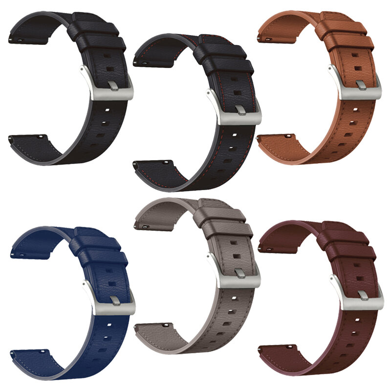 Cinturino in pelle per Huawei Watch GT 2 Pro/Amazfit GTR 2/47mm bracciale Correa per Samsung Galaxy 3 45mm Smart Watch accessori