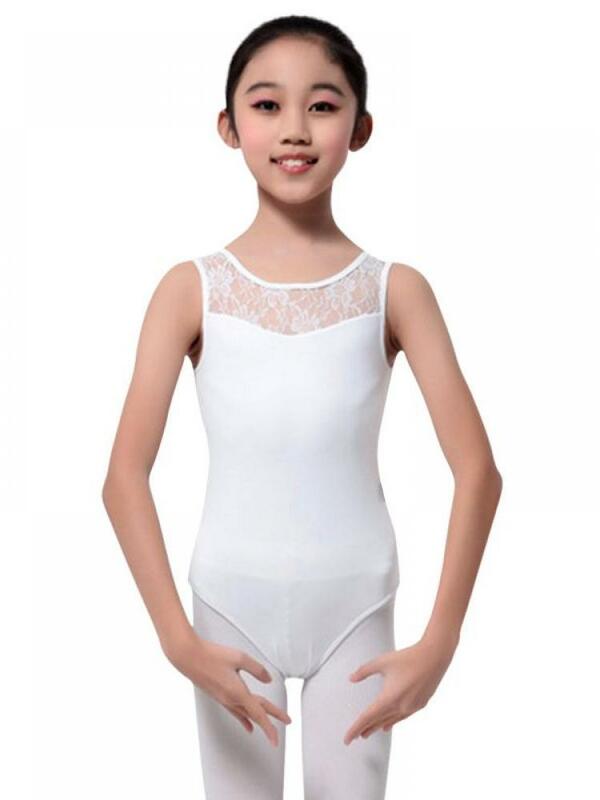 Hot-Selling Meisjes Ballet Rok Mouwloze Kant Gymnastiek Panty Schaatsen Stretch Panty Mode Dans Kleding