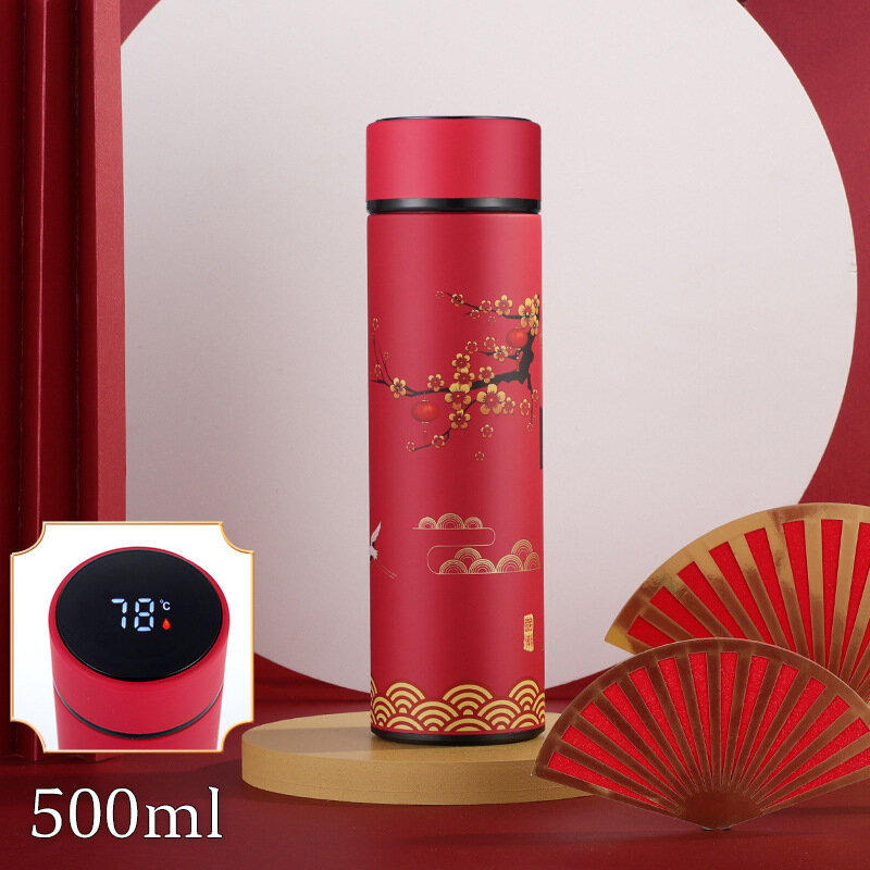 Xiaomi – bouteille Thermos de 500ML, Style chinois, avec affichage intelligent de la température, contenant de la chaleur, flacon sous vide