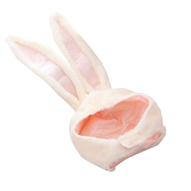 Bunny-女性用のウサギの帽子,イヤーフラップ付きのヘッドギア,ハロウィーンパーティー,コスプレ,長いキャップ,ぬいぐるみ,ウサギ