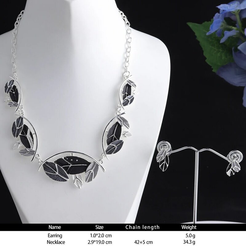 MeiceM-Conjunto de Collar chapado en plata para mujer, nuevo diseño Original, collares de lujo, moda de boda, 2022