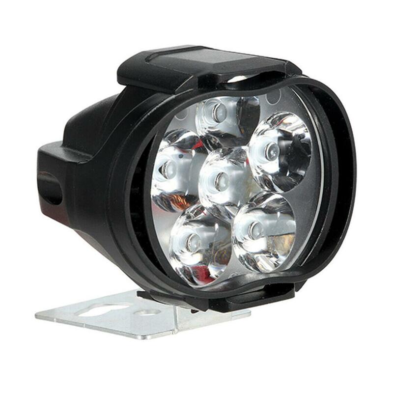 1 пара светодиодный светильник на голову для мотоциклов Белый супер яркий 6 светодиодный светильник для рабочего места мотоциклетный проти...