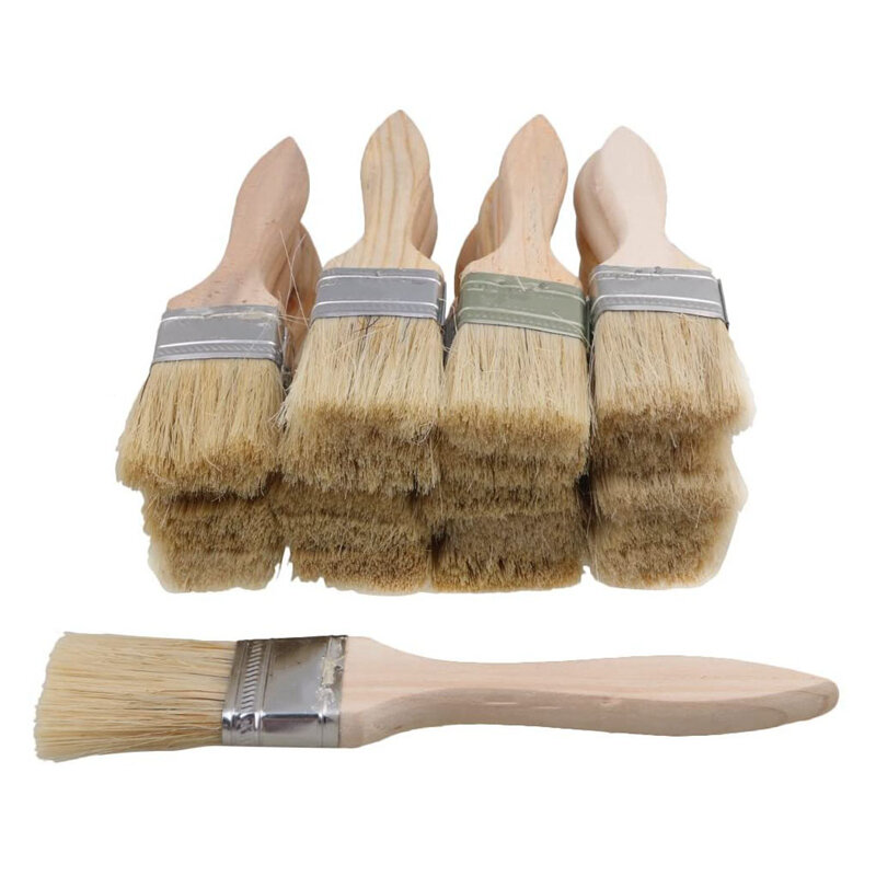 24 Pack of 1.5 Inch (35mm) Paint Brushes and Chip Paint Brushes for Paint Stains Varnishes Glues and Gesso