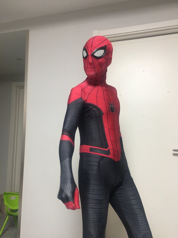 Lontano da casa Costume Cosplay stampa 3D Spandex Zentai body Halloween Superhero Suit per adulti/bambini