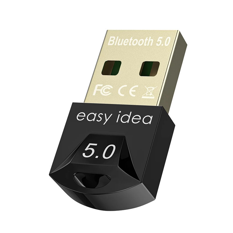 Usb sem fio bluetooth-adaptador compatível 5.0 para computador bluetooth-compatível dongle pc adaptador receptor transmissor