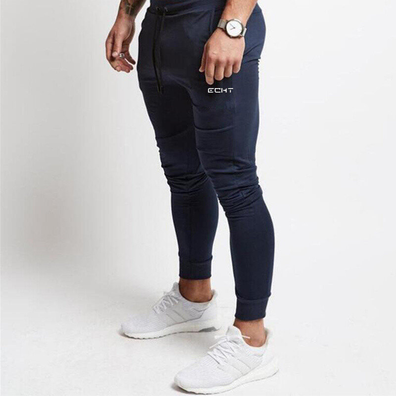 Calças masculinas de alta qualidade da marca calças masculinas de fitness casual calças elásticas roupas de musculação casual camuflagem calças moletom joggers