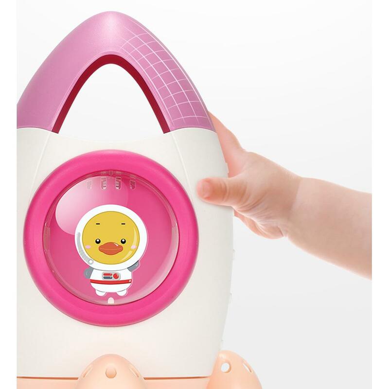 Juguete de ducha para bebés Rocket rotativo de agua, juguete para regalo para baño de bebé