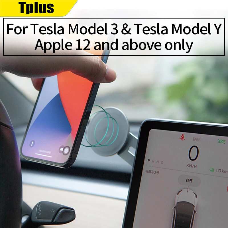 Автомобильный держатель для телефона Tplus на присоске, подставка для GPS для модели 3 2021/модели Y 2021, аксессуары для боковой стойки навигационно...