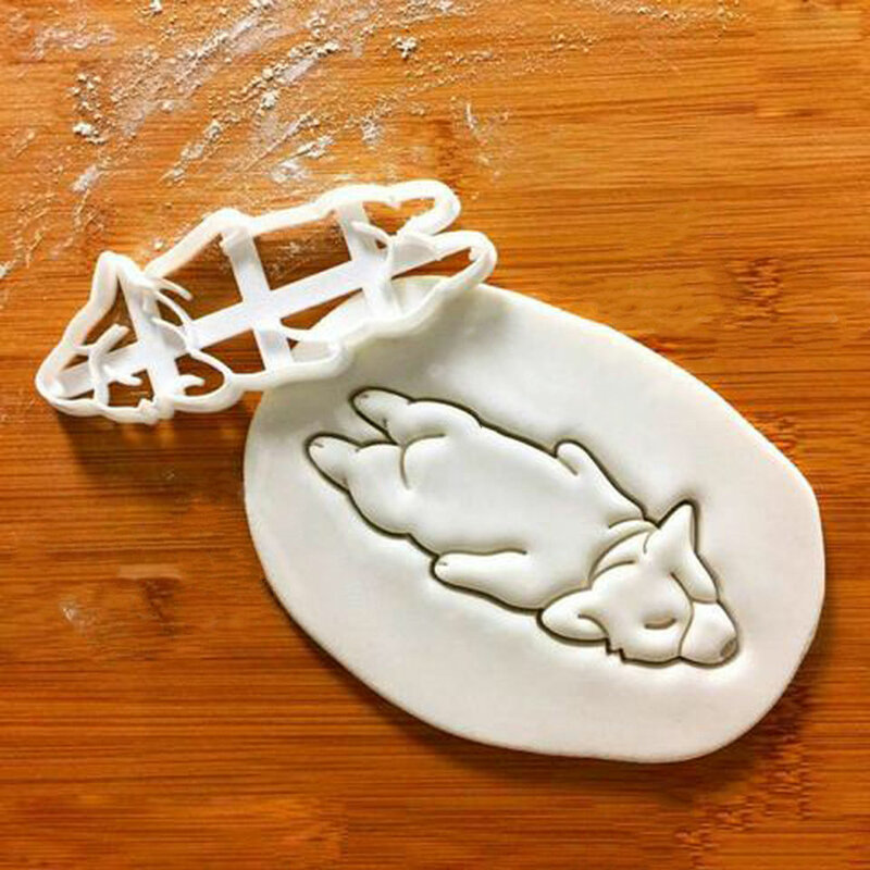 3 sztuk/zestaw foremki do ciastek formy śliczne Corgi w kształcie psa DIY formy do pieczenia dla dzieci ręcznie naczynia kuchenne narzędzia akcesoria piekarnicze