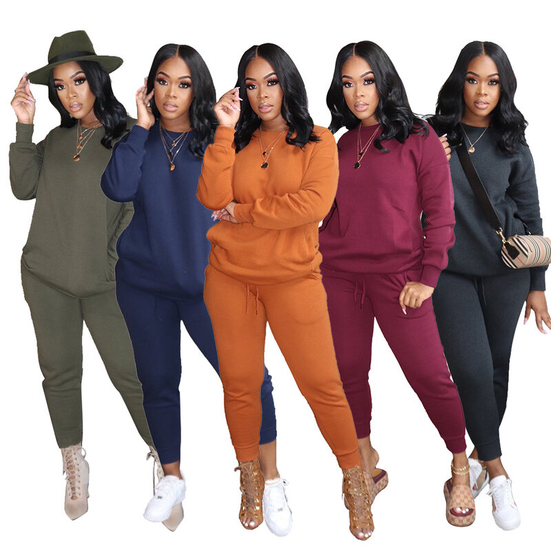 Winter Women Two Piece Set Shirt And Long Pants Sportsuit Matching Tracksuit Streetwear Clothes For Women Outfit