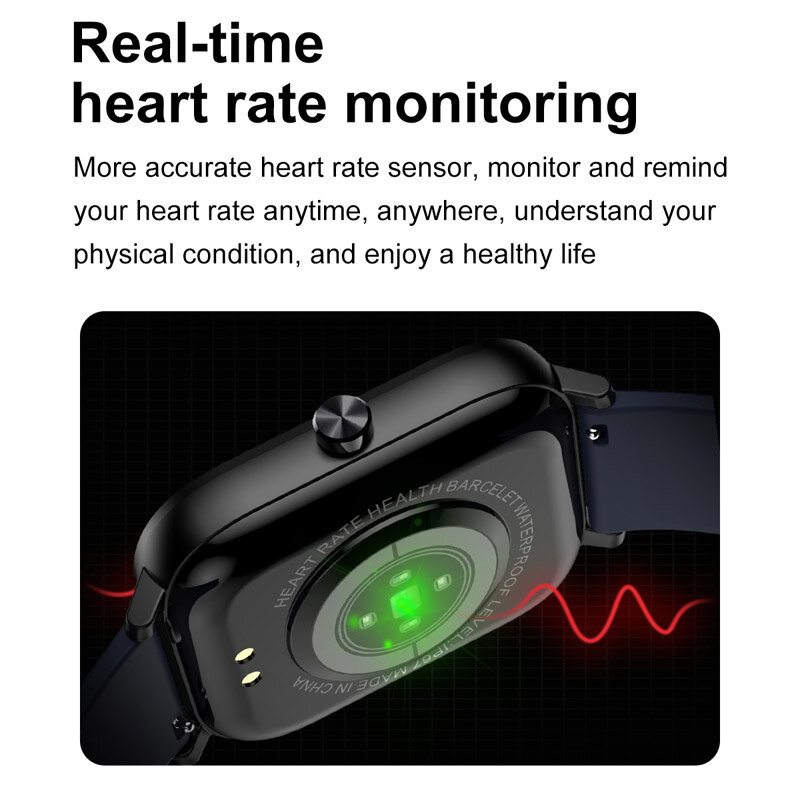 Lige-novo smart watch com bluetooth para ios e android, modelo feminino e masculino, relógio inteligente que monitora a pressão arterial