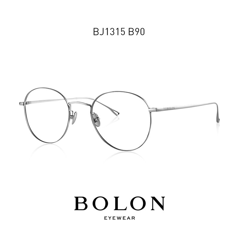 BOLON-إطارات من التيتانيوم الخالص للرجال والنساء ، نظارات مستديرة صغيرة ، وصفة طبية ، بيتا تيتانيوم ، BJ1315