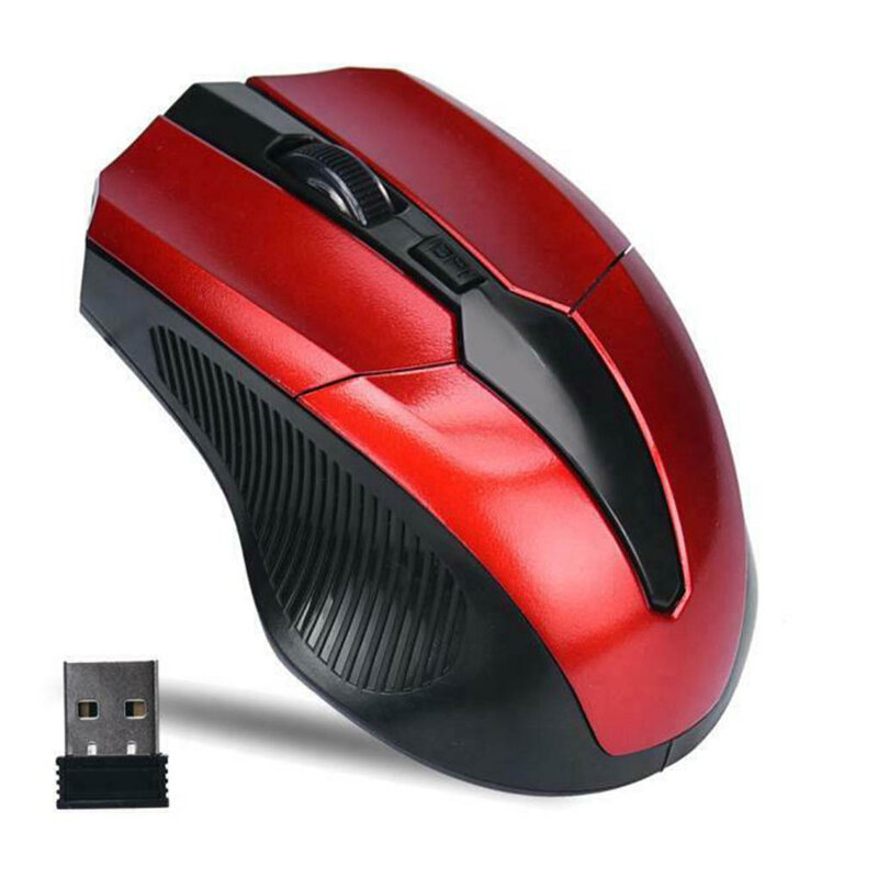 Ratón inalámbrico de 2,4 Ghz para oficina y hogar, Mouse óptico portátil para juegos, PC, ordenador y portátil, 1200DPI