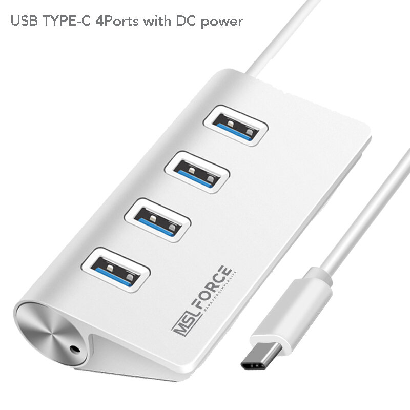 USB-концентратор с 4 портами USB Type-C на 7 портов USB 3,0, разветвитель-адаптер для MacBook Pro, iPad Pro, Samsung Galaxy Note 10, S10, USB2.0 концентратор