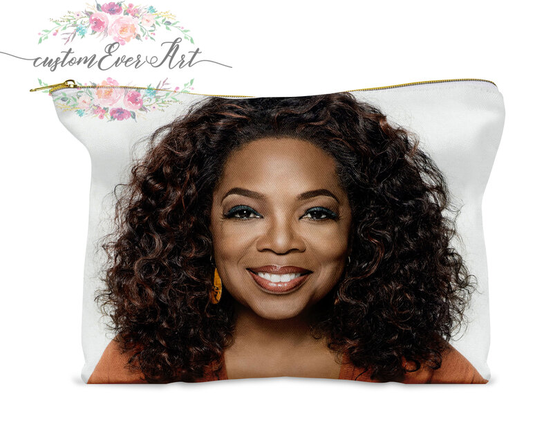 Oprah Winfrey cosmetic bag personalized small makeup bag funny makeup organizer toiletry bag zipper pouch