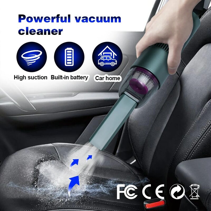 Camason Car Vacuum Cleaner car goods Mini wireless auto Dry cleaning tools Handheld Portable Robot vacuum cleaner for Car & Home