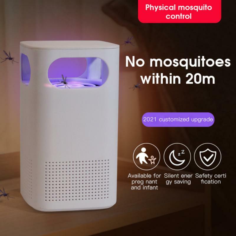 Лампа-ловушка для комаров с фотокатализатором, бесшумная светодиодсветодиодный лампа-ловушка для насекомых с зарядкой от USB, для дома и спа...