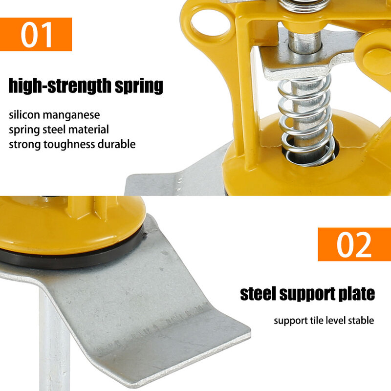 2PCS Labor-saving Arm Tile Lifting Locator Height Adjuster Alloy Steel Tile Height Precision Locator Wall Leveling Lifting Tool