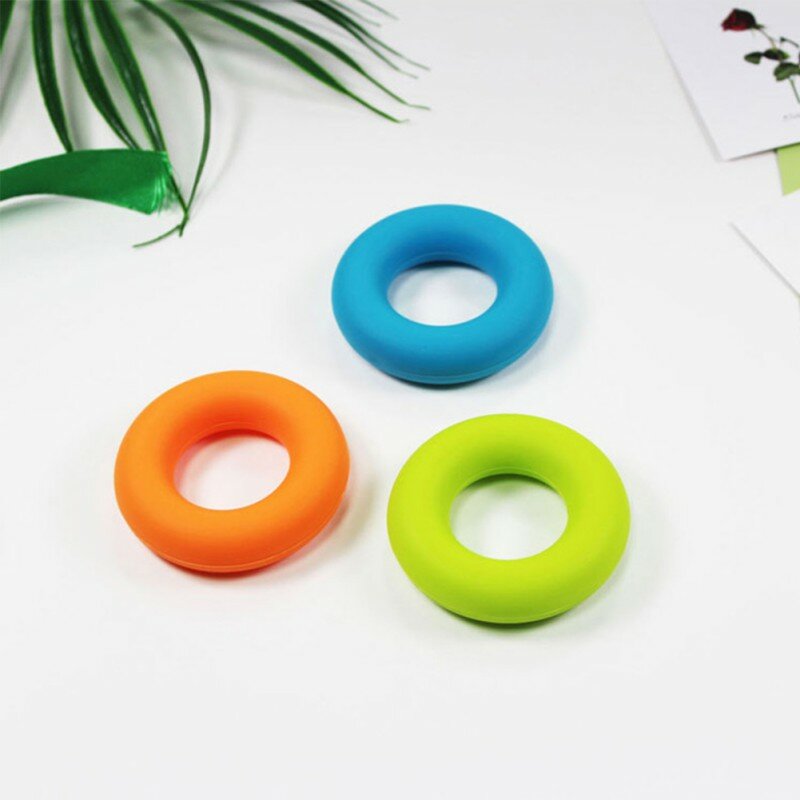 Silicone Gel Portable Hand Grip Gripping Ring Carpal Expander Finger Trainer Grip Strength Rehabilitation Stress Ring Ball 2020