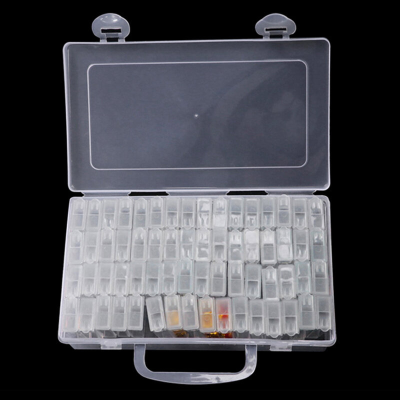 Boîte de rangement à cellules multiples pour bricolage diamant peinture broderie travail manuel couture bijoux perles boutons boîte de rangement organisateur