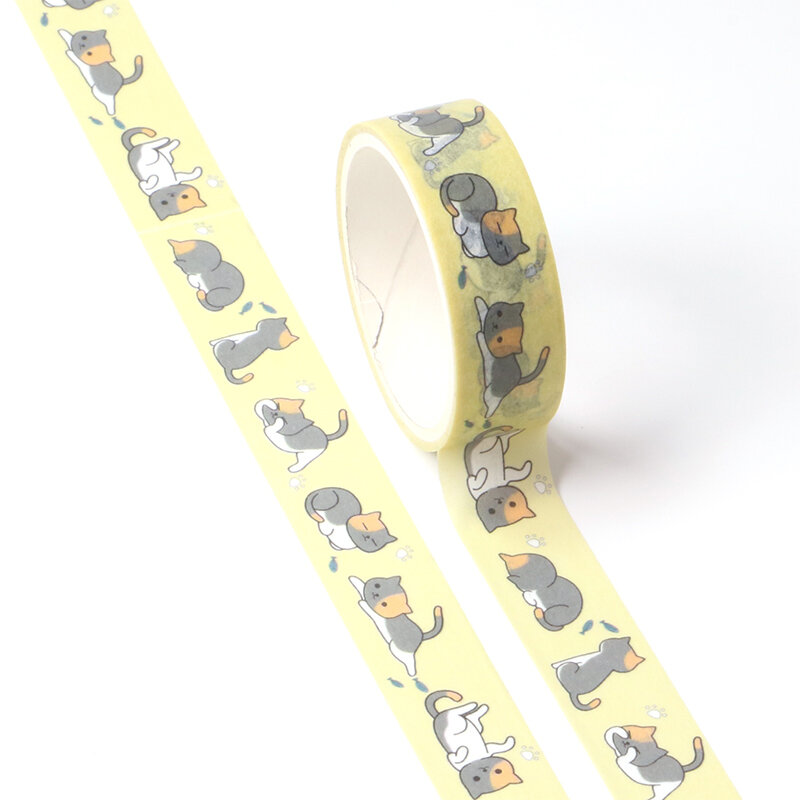 E1- E74 1Pcs Kawaii Cartoon Decoratie Tape Papier Washi Masking Tape Creatieve Scrapbooking Stationaire Schoolbenodigdheden