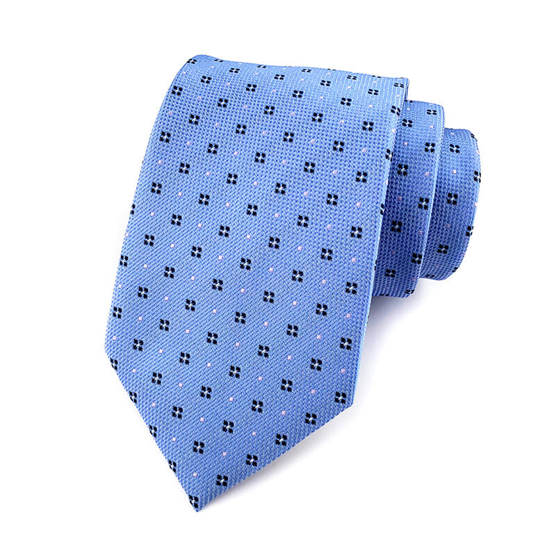 Corbatas de 8cm para hombre, corbata informal a rayas a cuadros para trajes de negocios de boda, corbata de vestir Formal Jacquard, corbata delgada para hombre