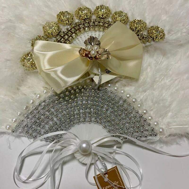 Abanico De plumas De boda De Color personalizado, accesorios De fotografía hechos a Mano para novia, Abanicos De Mano para fiesta