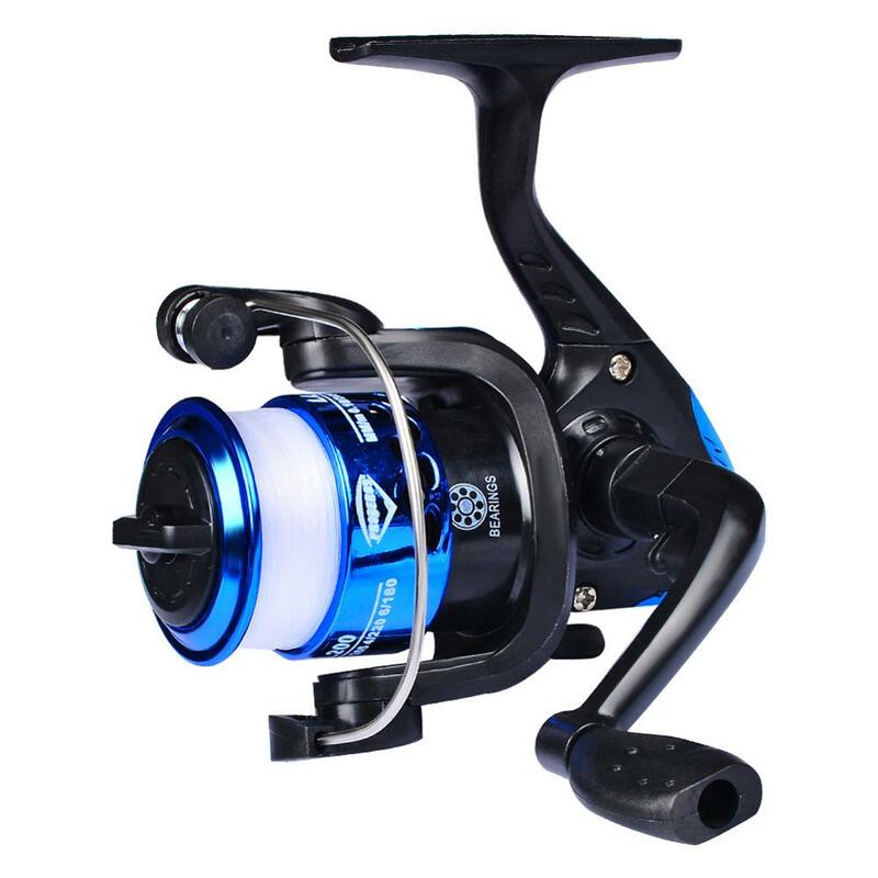 Mounchain 3 axis Fishing Reel Aluminum Body Spinning Reel 5.2:1 Speed Ratio Left/Right Hand Fishing Wheel 40M Fishing Line whee