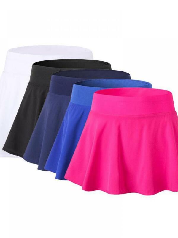 Women'S New Tennis Skirts, Yoga Training Suits, Fitness Exercises, Quick-Drying Exercises, Anti-Exhaust Safety Shorts Skirts