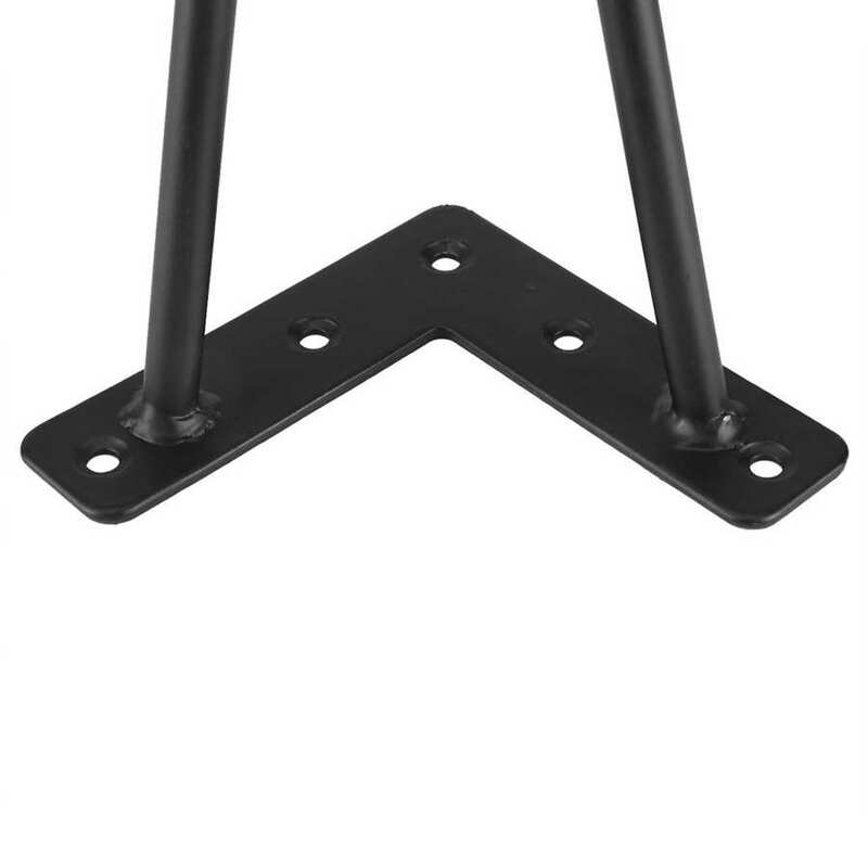 4 sztuk czarny stół żeliwny biurko nogi noga meblowa akcesoria domowe dla DIY rzemieślnicze meble części 8