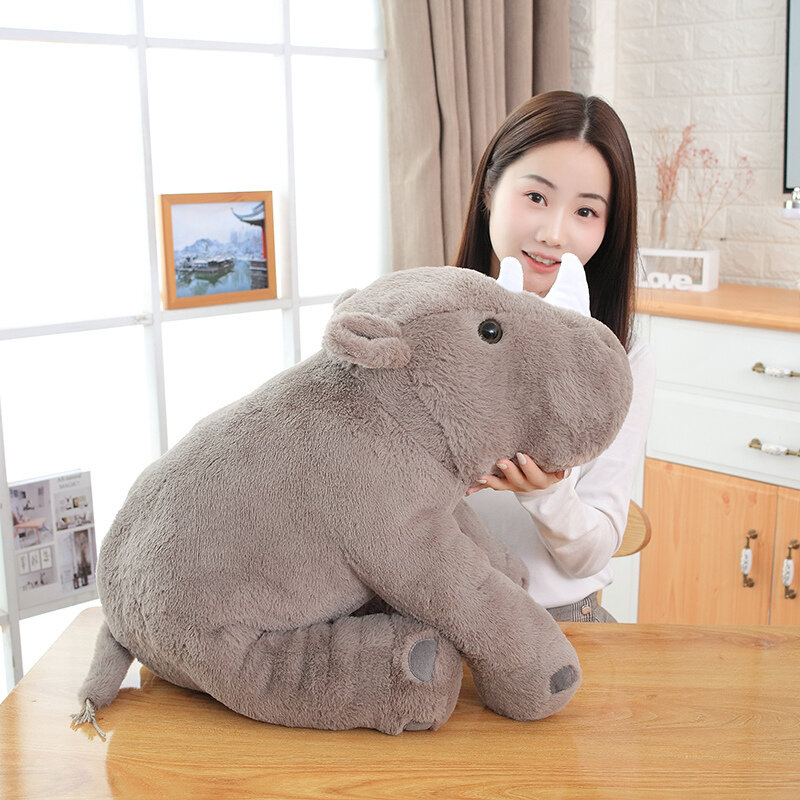 1pc 40/60cm Soft Lovely Rhinoceros Plush Pillow Kawaii Stuffed Animal Plush Toys for Children Baby Appease Doll Kids Girls Gift
