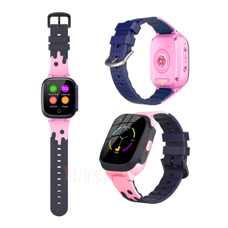 4G Children GPS Smart Watches Support Hebrew Body Temperature Sound Monitoring Video Call Tracking Baby SIM Smart Clock LT25