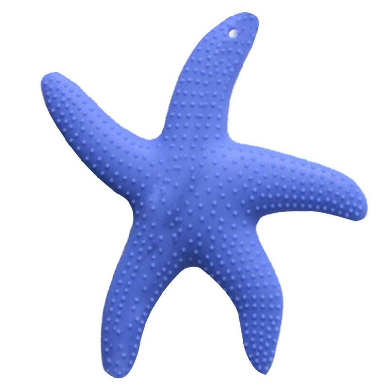 Juguete mordedor de silicona con forma de estrella de mar para bebé, mordedor infantil de dibujos animados, mordedor