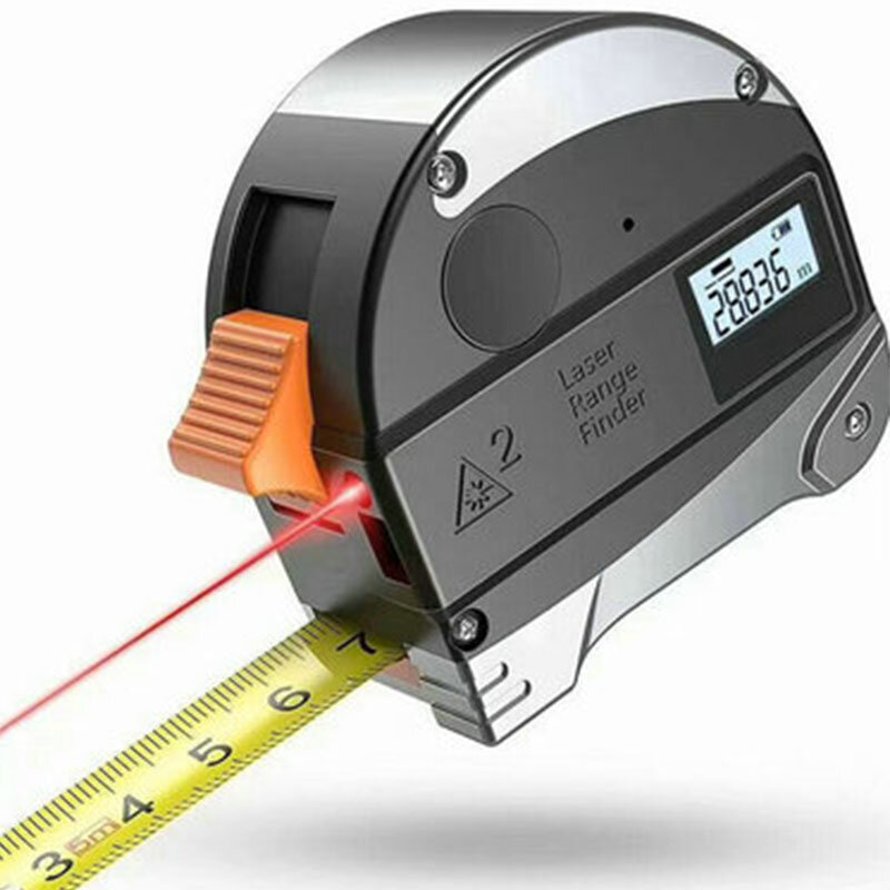 40M 레이저 측정 테이프 개폐식 디지털 전자 룰렛 스테인레스 테이프 측정 멀티 앵글 측정 도구
