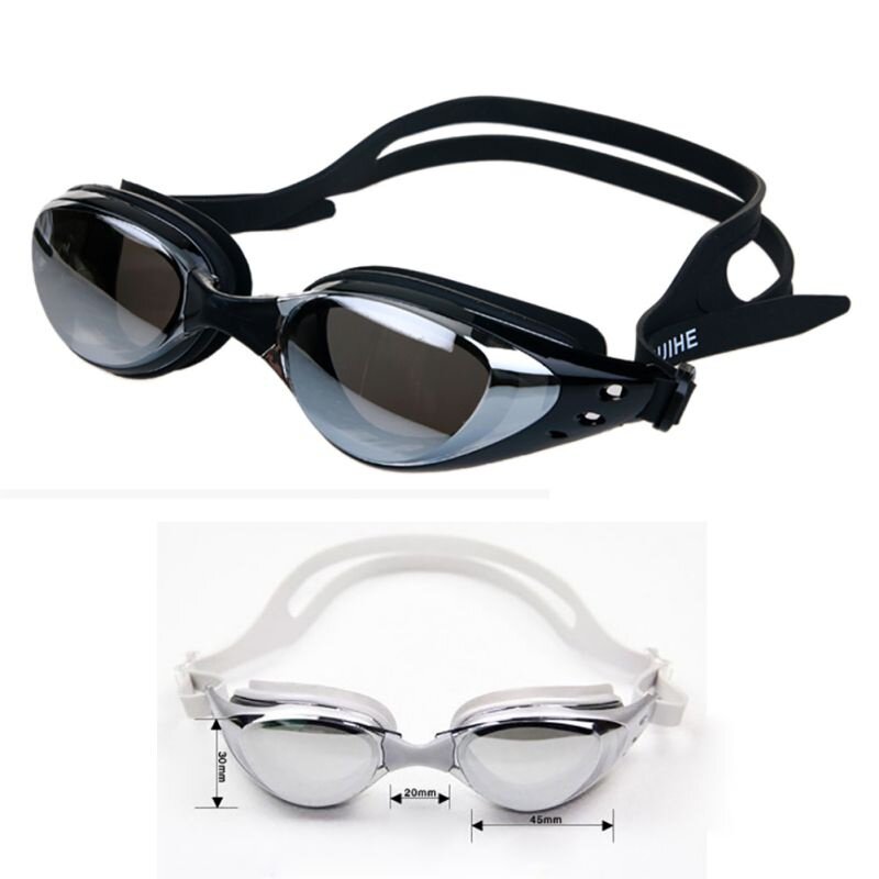 Gorąca sprzedaż przeciwmgielne lustro okulary pływackie silikonowe uszczelnione gogle do nurkowania Uv, nietłukące i wodoodporne okulary pływackie