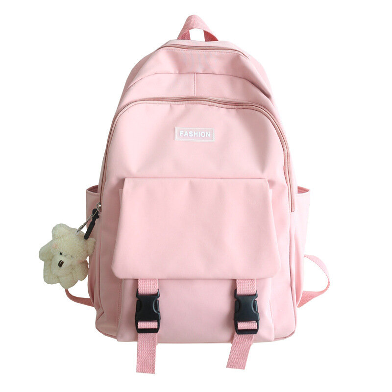 Fashion School Bags Teenager Girls Backpack Women Nylon Blue Schoolbag for Girl Bagpack 2021 New