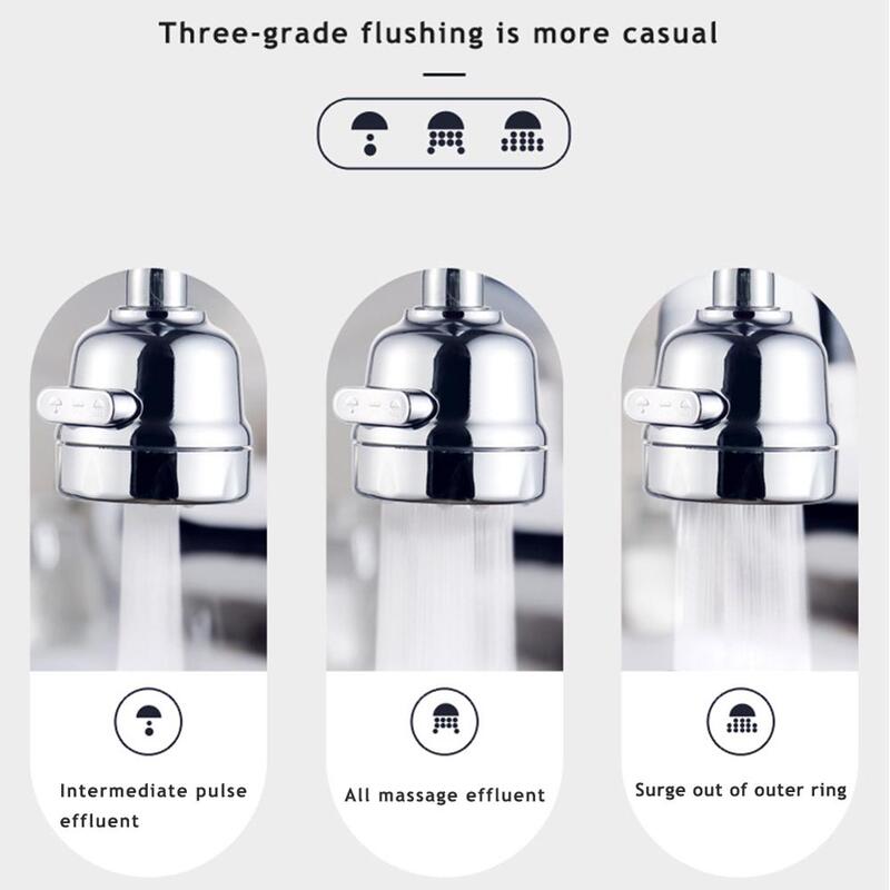 Aerator Faucet Mixer Nozzle for Kitchen 360 Degree Rotatable Spray Head Bubbler Diffuser Kitchen Water-saving Tap Filter Head