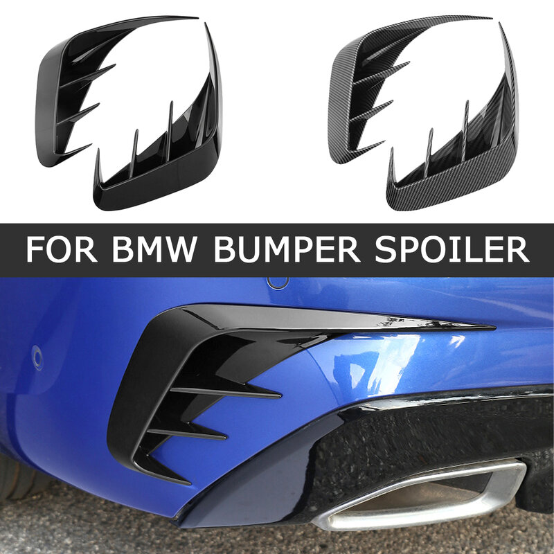 Rear Bumper Lip Spoiler Side Air Vent Outlet Cover Trim For BMW 3 Series G20 G28 318i 320i 325i 330i 2020 2021 Car Accessories