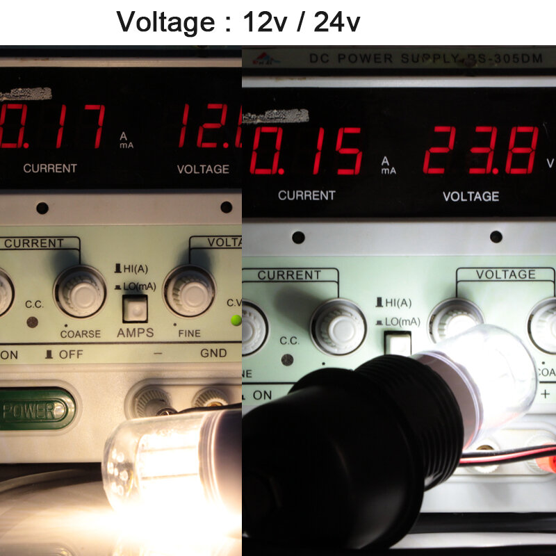 Lâmpada de poupança de energia super 110v 220v da baixa tensão 12v 24 v da c.a. 12v 24 v do bulbo 5w do milho do diodo emissor de luz e27 da ampola