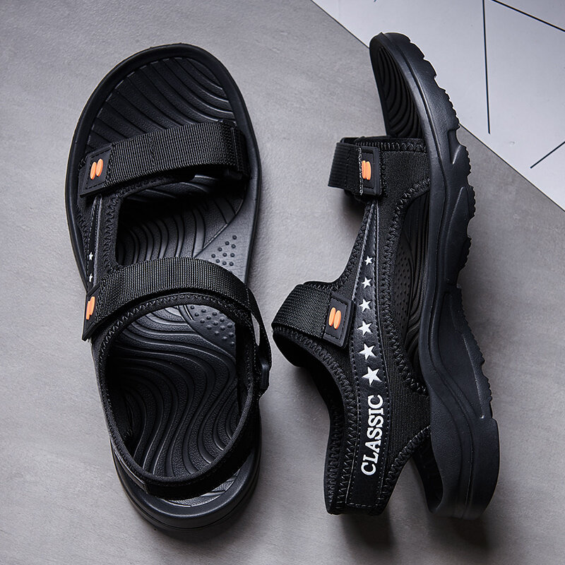 Sandales rétro confortables pour hommes, chaussures de plage, de vacances, de plein air, décontractées, nouvelle collection, été, 2021