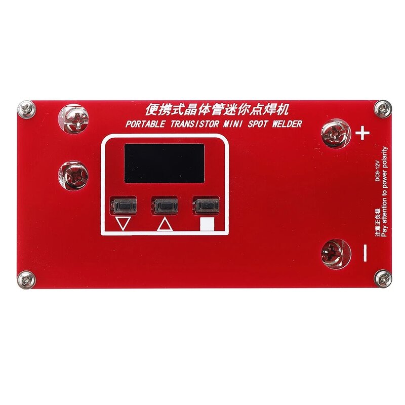 Saldatrice a Punti Transistor Portatile Fai da Te Mini saldatrice a Punti Apparecchiatura per Saldatura a Punti con Schermo LCD