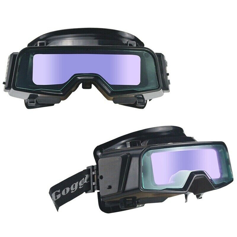 Solar auto escurecimento óculos de soldagem capacete tig mig de moagem óculos de proteção óculos de soldagem 28x22x11cm