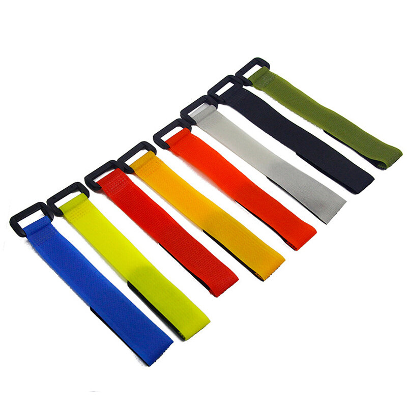 10 Pcs Angelrute Krawatte Halter Strap Fastener Reusable Einstellbare Zubehör für Outdoor Angeln