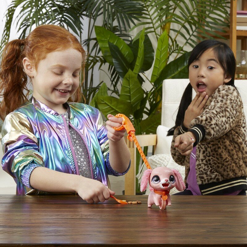 Hasbro FurReal Poopalots Pet Friends Pups Push Toys Walking Feeding Cute Animal Cat Dog Dolls Model Toys For Children Gifts