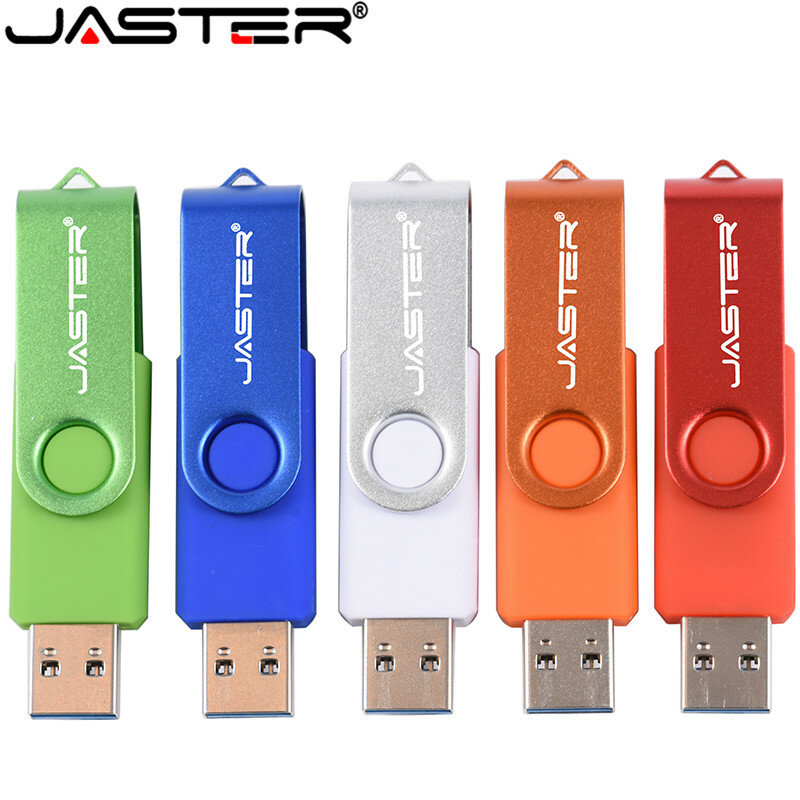 JASTER-محرك فلاش USB 2.0 بلاستيكي جديد ، 4 جيجابايت ، 8 جيجابايت ، 16 جيجابايت ، 32 جيجابايت ، 64 جيجابايت ، محرك فلاش دوار ، حساس ، قرص u